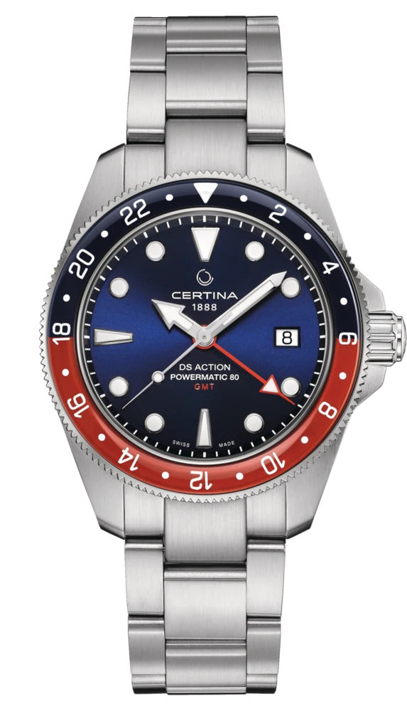 CERTINA DS Action GMT 41mm Mens Watch C0329291104100