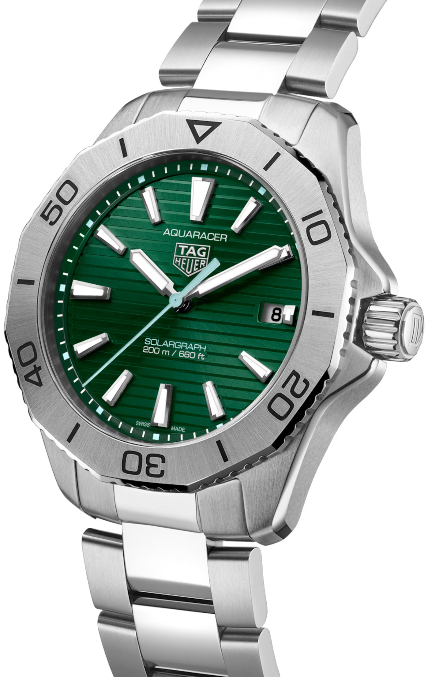 TAG Heuer Aquaracer Professional 200 Solargraph 40mm Mens Watch WBP111