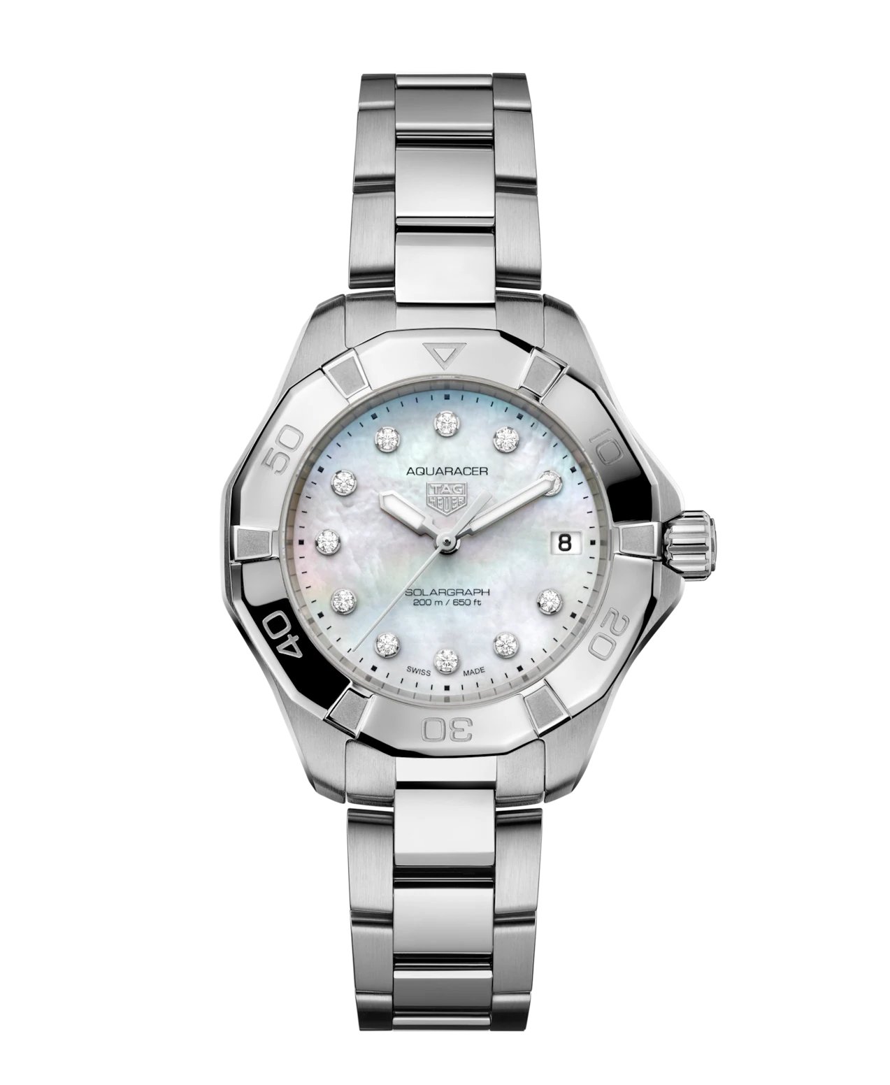 TAG Heuer Aquaracer Professional 200 Solargraph 34mm Ladies Watch WBP1