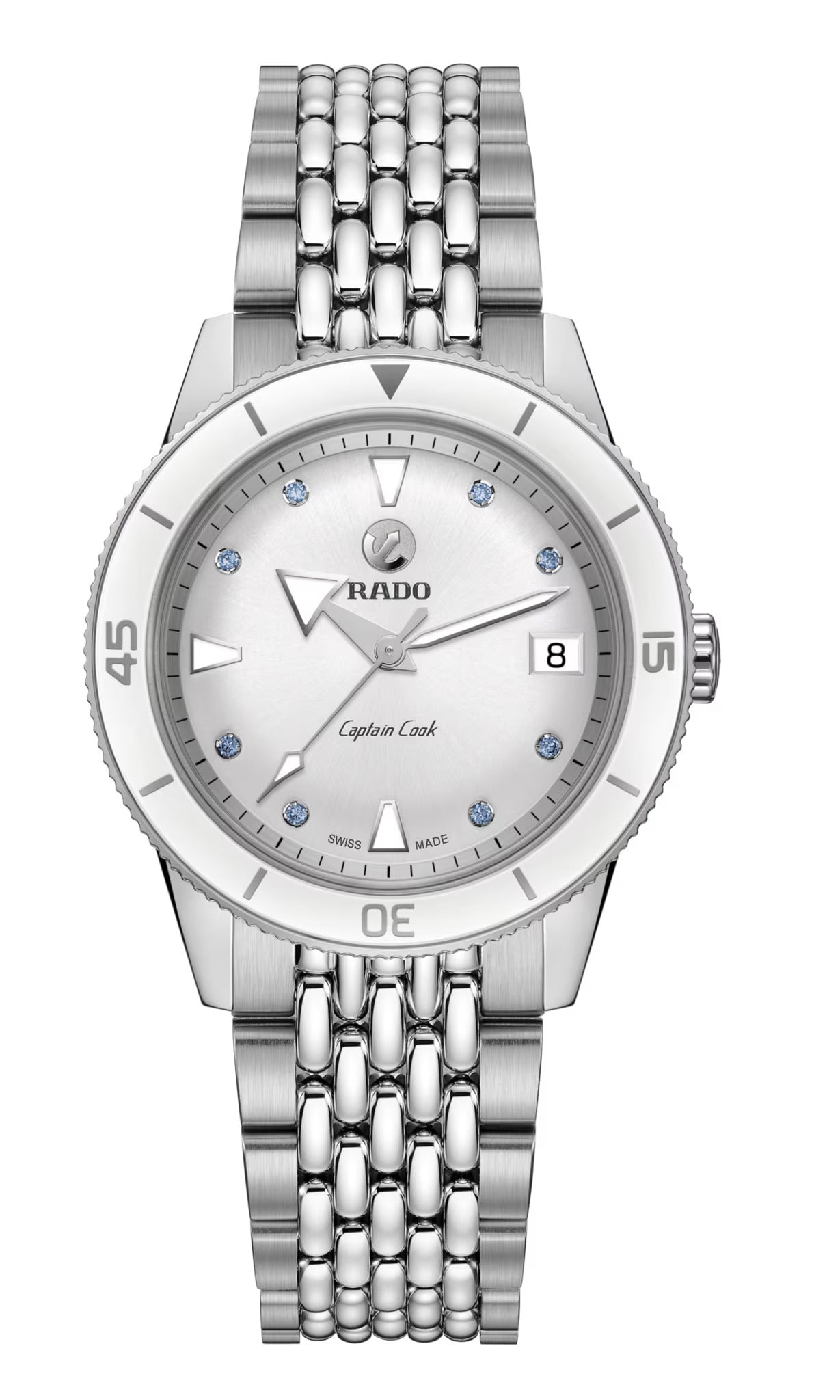Rado watch captain cook store
