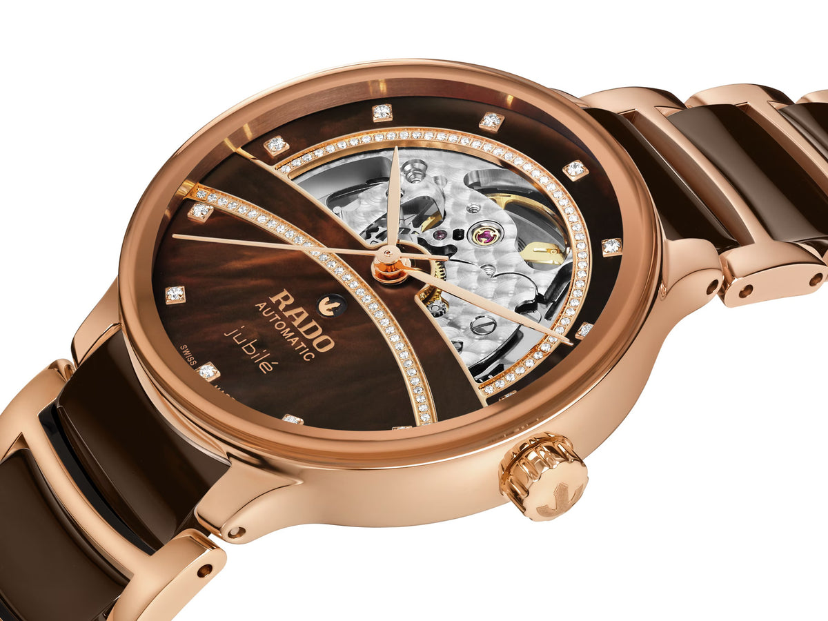 RADO Centrix Automatic Diamonds Open Heart 28mm Ladies Watch R30029942