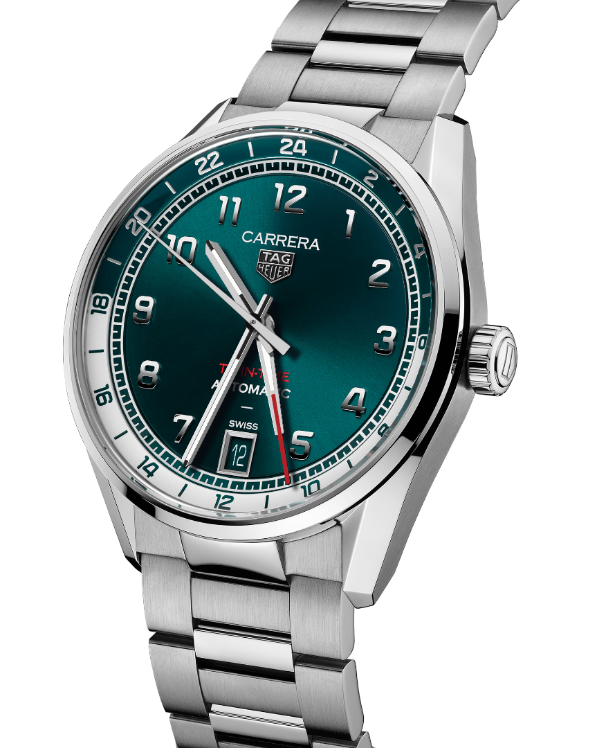 TAG HEUER CARRERA DATE TWIN TIME 41MM WDA2114.BA0043