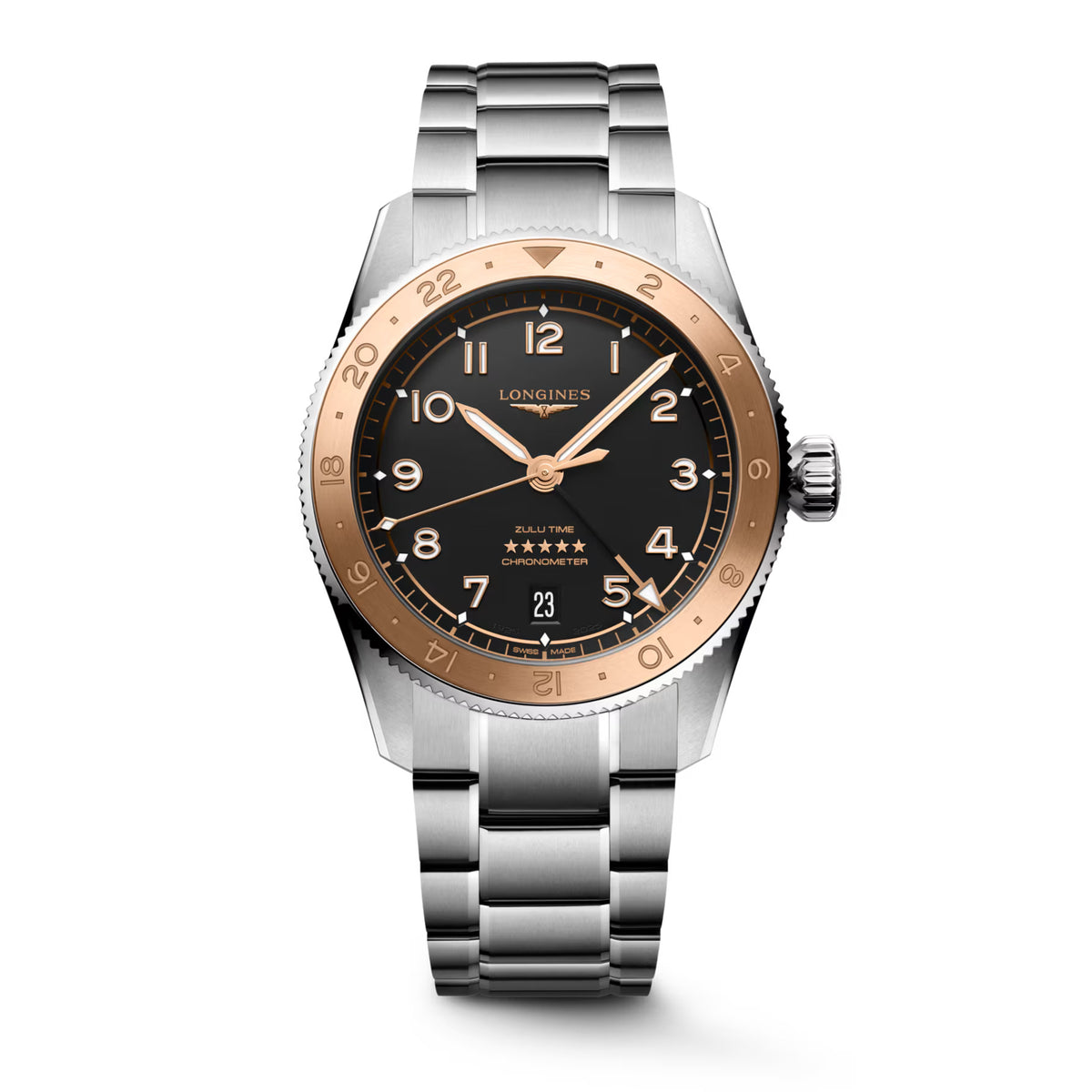 Longines Spirit Zulu Time 1925 39mm Mens Watch L38035536