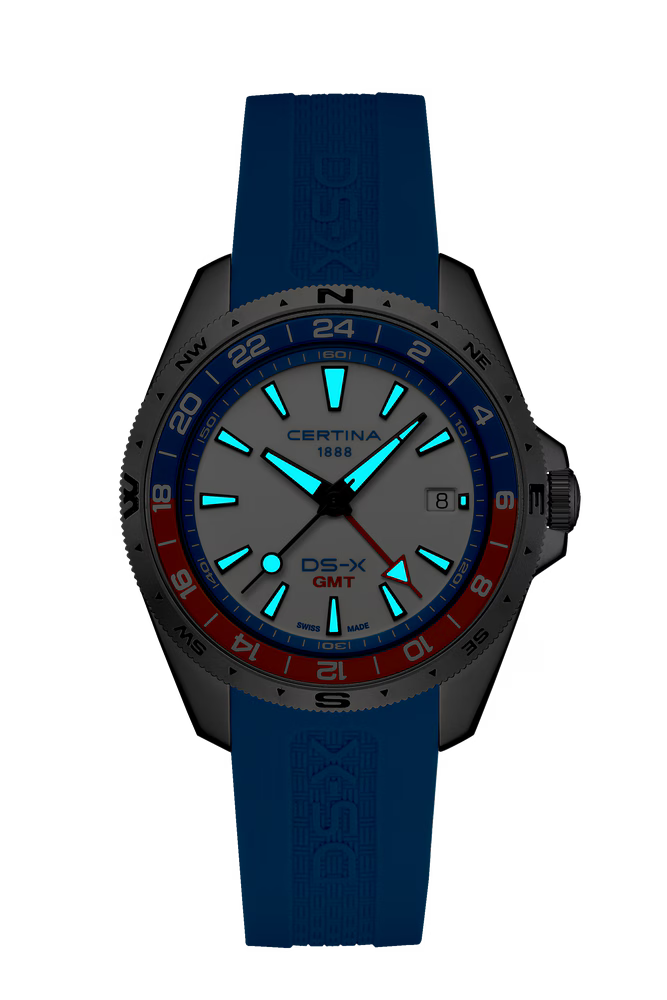 CERTINA DS-X GMT 41MM WATCH C0474521701100