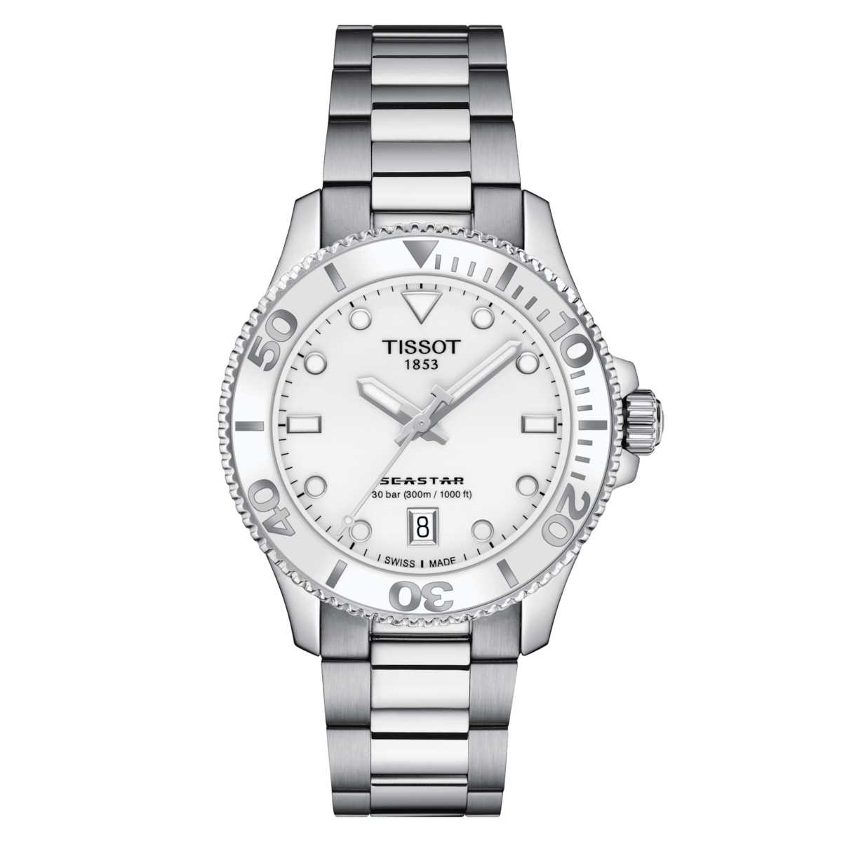 TISSOT T-Sport Seastar 1000 36mm Ladies Watch T1202101101100