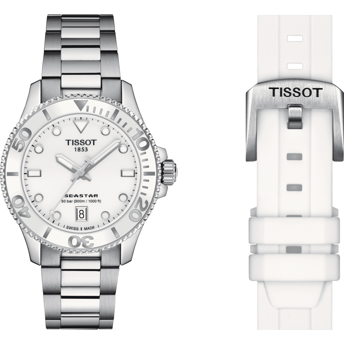 TISSOT T-Sport Seastar 1000 36mm Ladies Watch T1202101101100