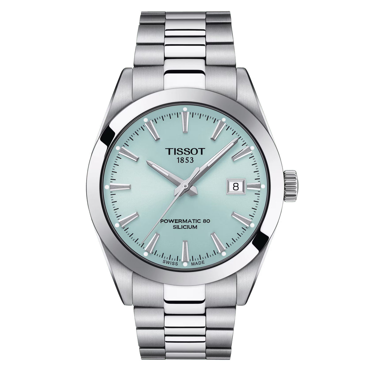 TISSOT T-Classic Gentleman Powermatic 80 Silicum 40mm Mens Watch T1274071135100