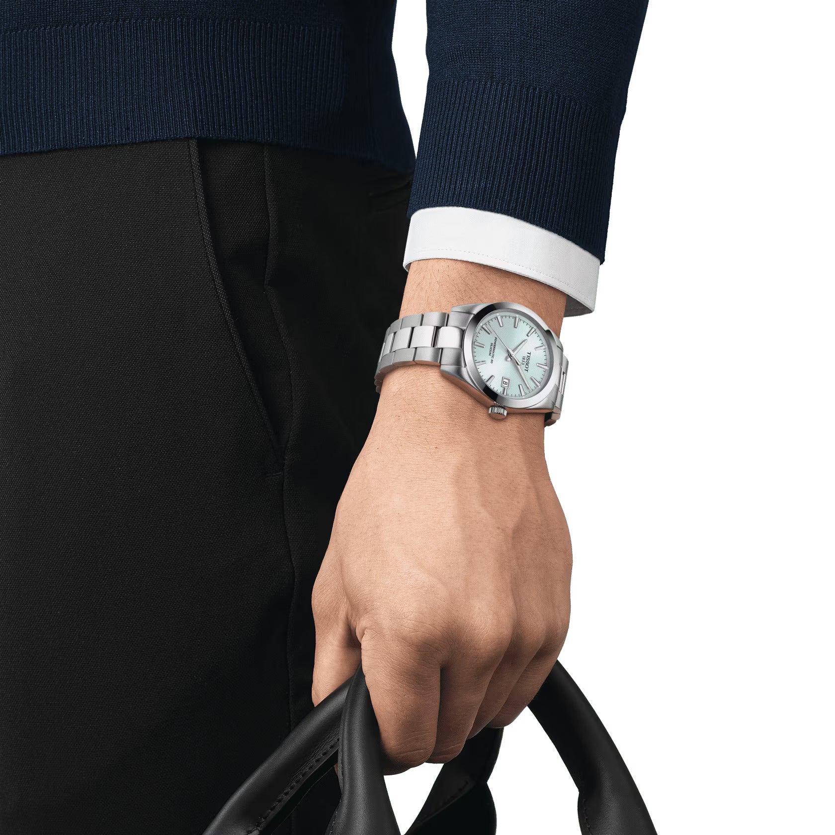 TISSOT T-Classic Gentleman Powermatic 80 Silicum 40mm Mens Watch T1274071135100