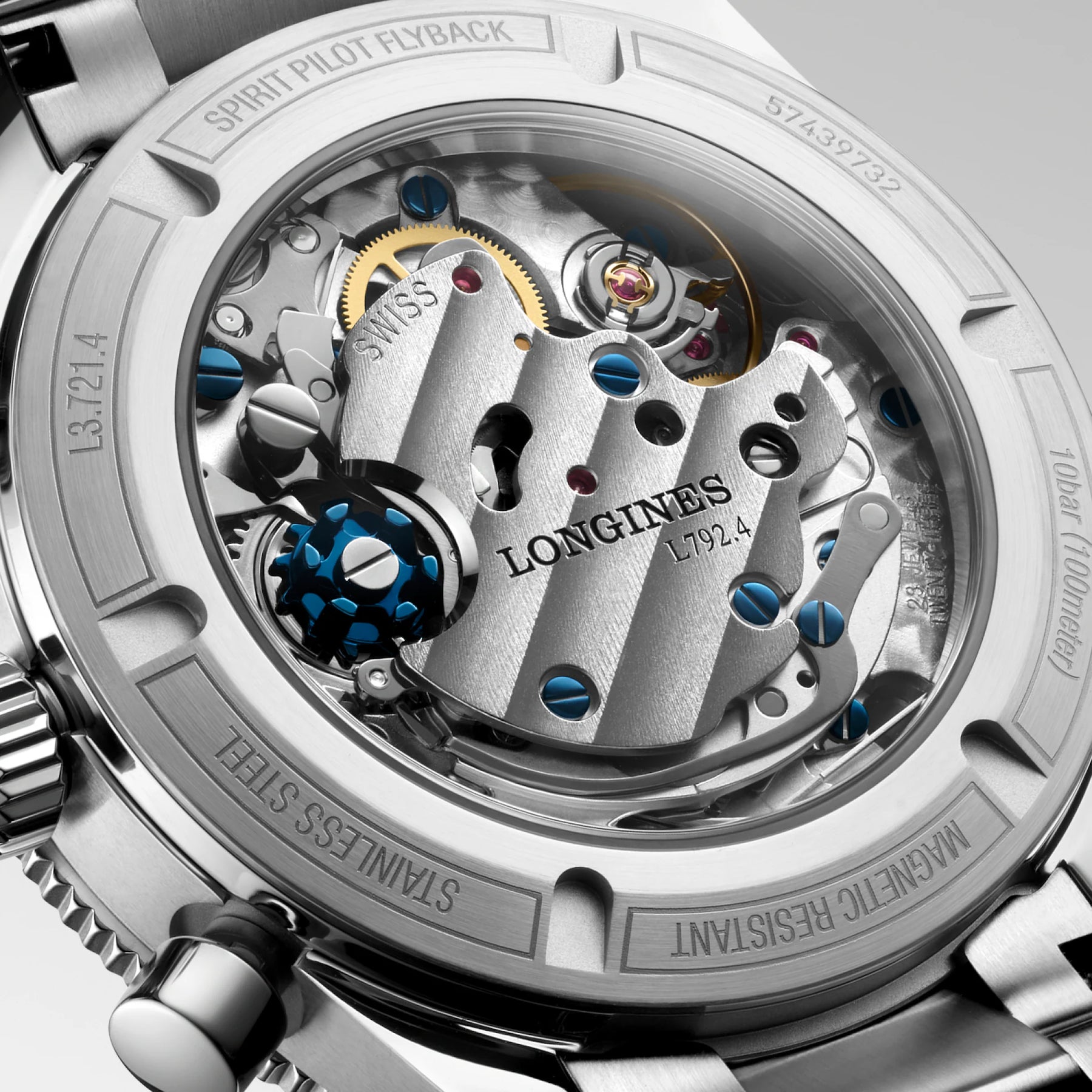 Longines Spirit Flyback 39.5mm Mens Watch L37214536