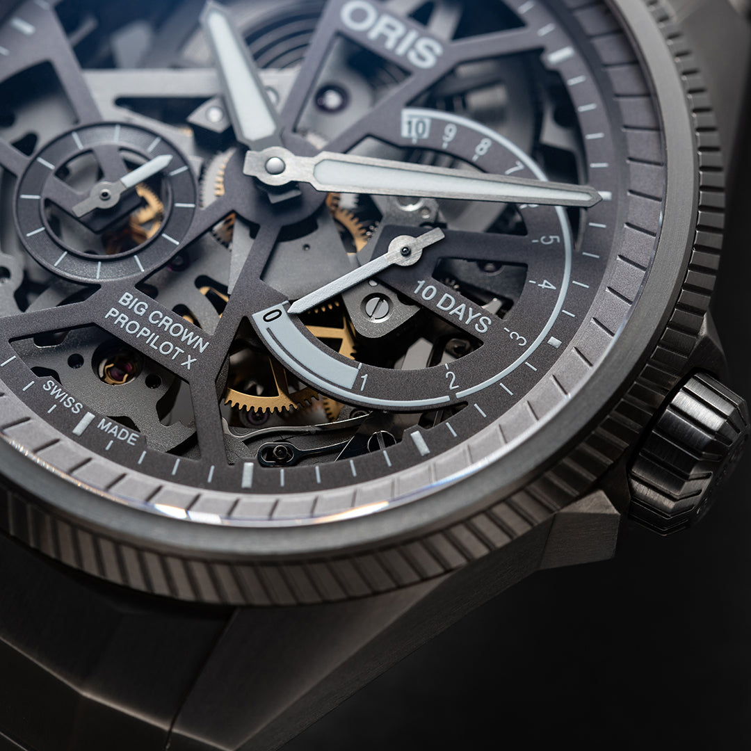 Oris big crown skeleton top