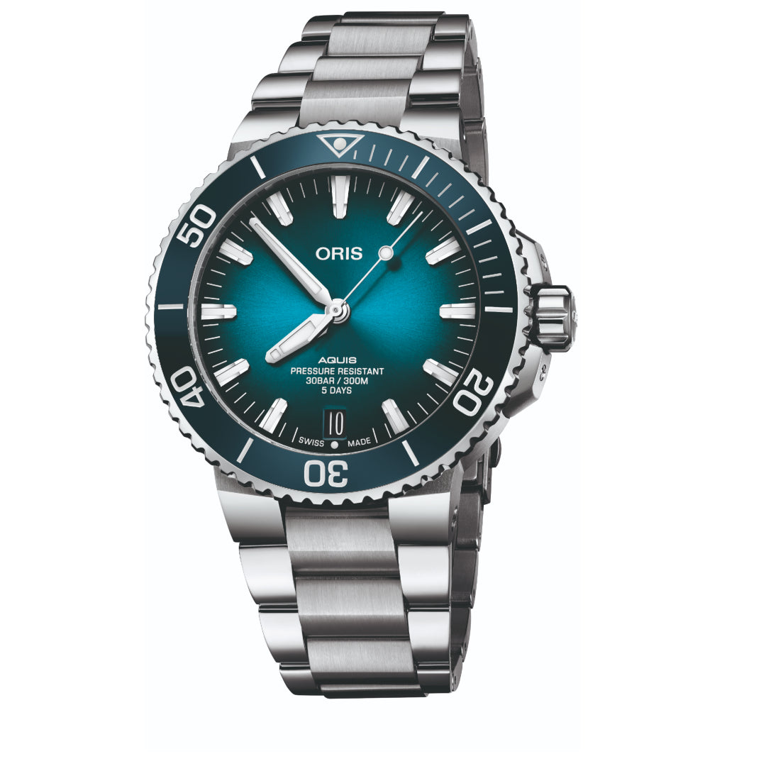 Aquis Date Calibre 400 43.5mm Mens Watch 01 400 7763 4135-07 8 24 09PEB