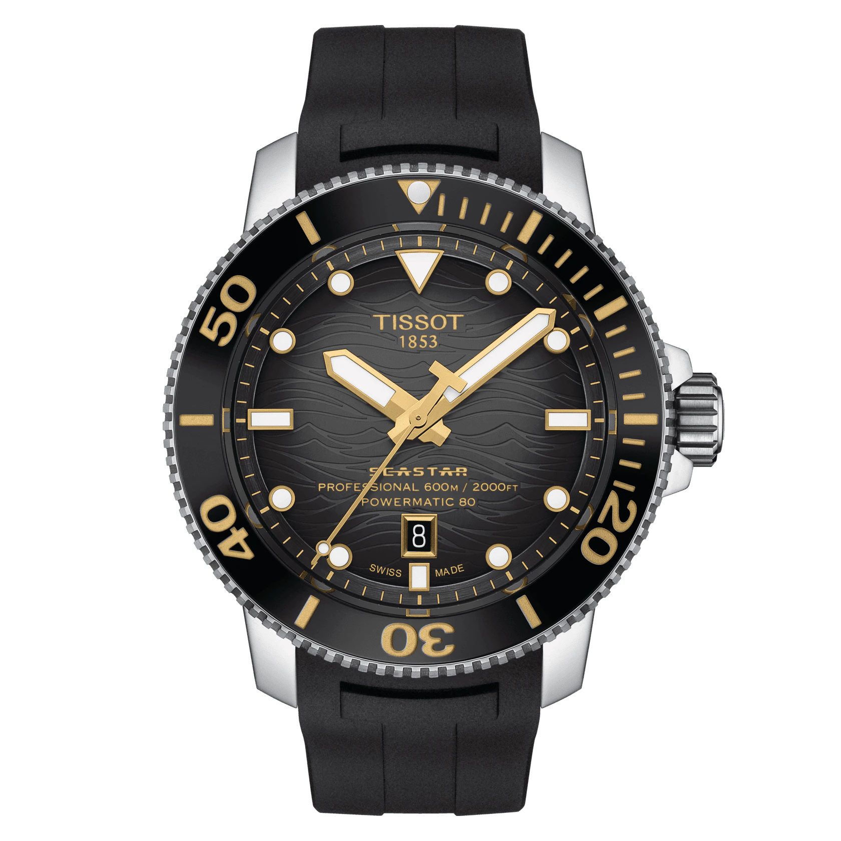 T-Sport Seastar 2000 Professional Powermatic 80 46mm Mens Watch T1206071744101